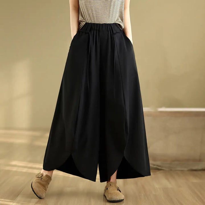 BWOOOH printed wide-leg yoga pants - Summer Vintage Lace-Up Women&