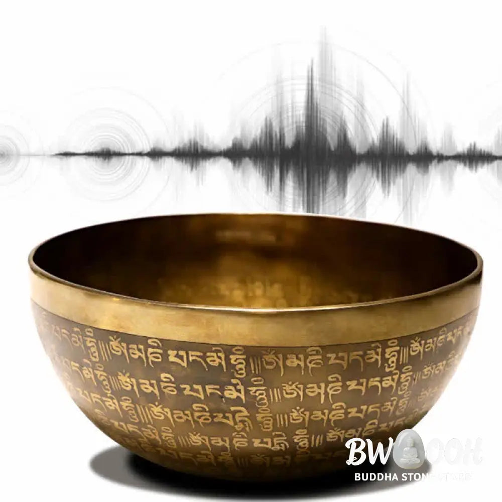 BWOOOH Sutra Singing Bowl Handcrafted for Healing and Meditation Positive Energy Sound Bowl Set - Singing Bowl