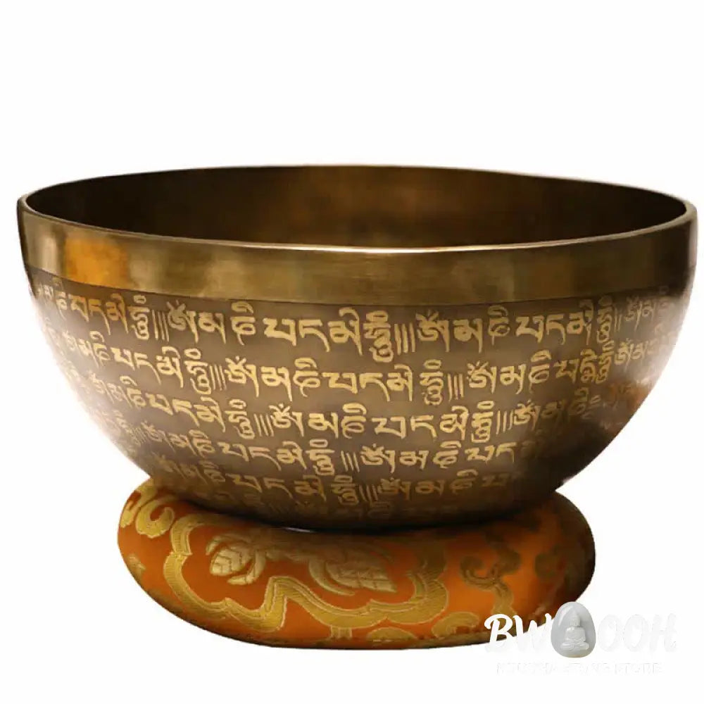 BWOOOH Sutra Singing Bowl Handcrafted for Healing and Meditation Positive Energy Sound Bowl Set - Singing Bowl