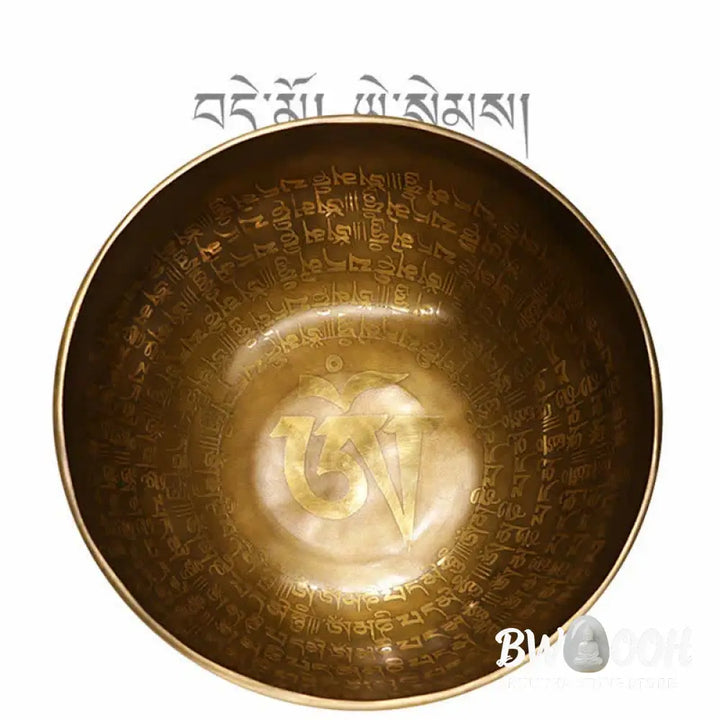 BWOOOH Sutra Singing Bowl Handcrafted for Healing and Meditation Positive Energy Sound Bowl Set - Singing Bowl