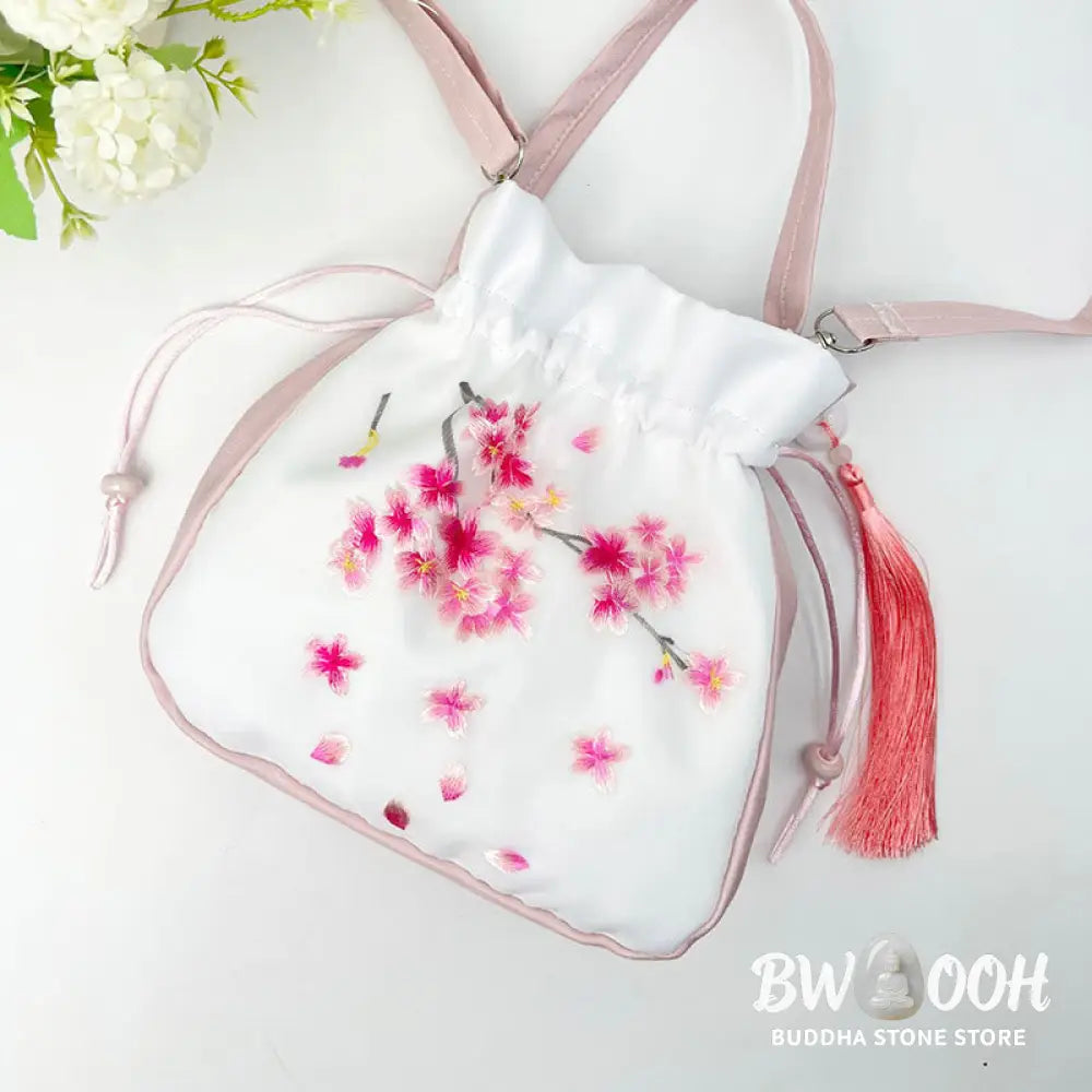Buddha Stones Suzhou Embroidery Rabbit Lotus Epiphyllum Peony Magnolia Silk Tote Crossbody Bag Shoulder Bag Handbag