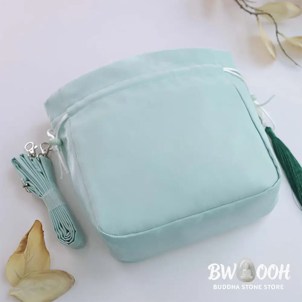 Buddha Stones Suzhou Embroidery Rabbit Lotus Epiphyllum Peony Magnolia Silk Tote Crossbody Bag Shoulder Bag Handbag