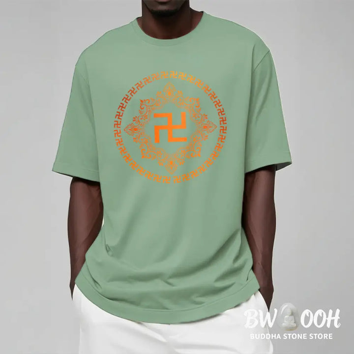 Buddha Stones Swastika Tee T-shirt - T-Shirts