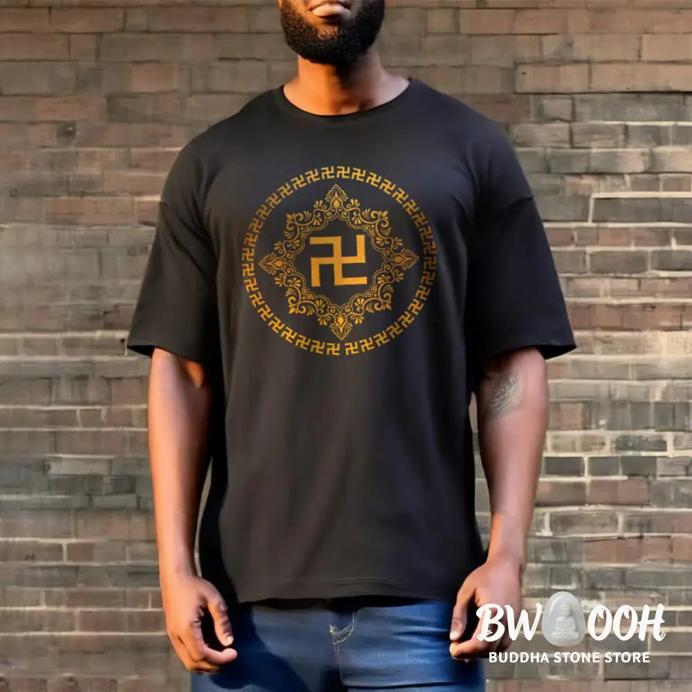 Buddha Stones Swastika Tee T-shirt - T-Shirts