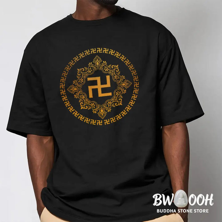 Buddha Stones Swastika Tee T-shirt - T-Shirts