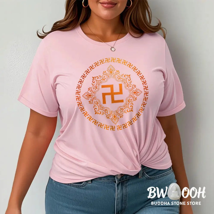 Buddha Stones Swastika Tee T-shirt - T-Shirts