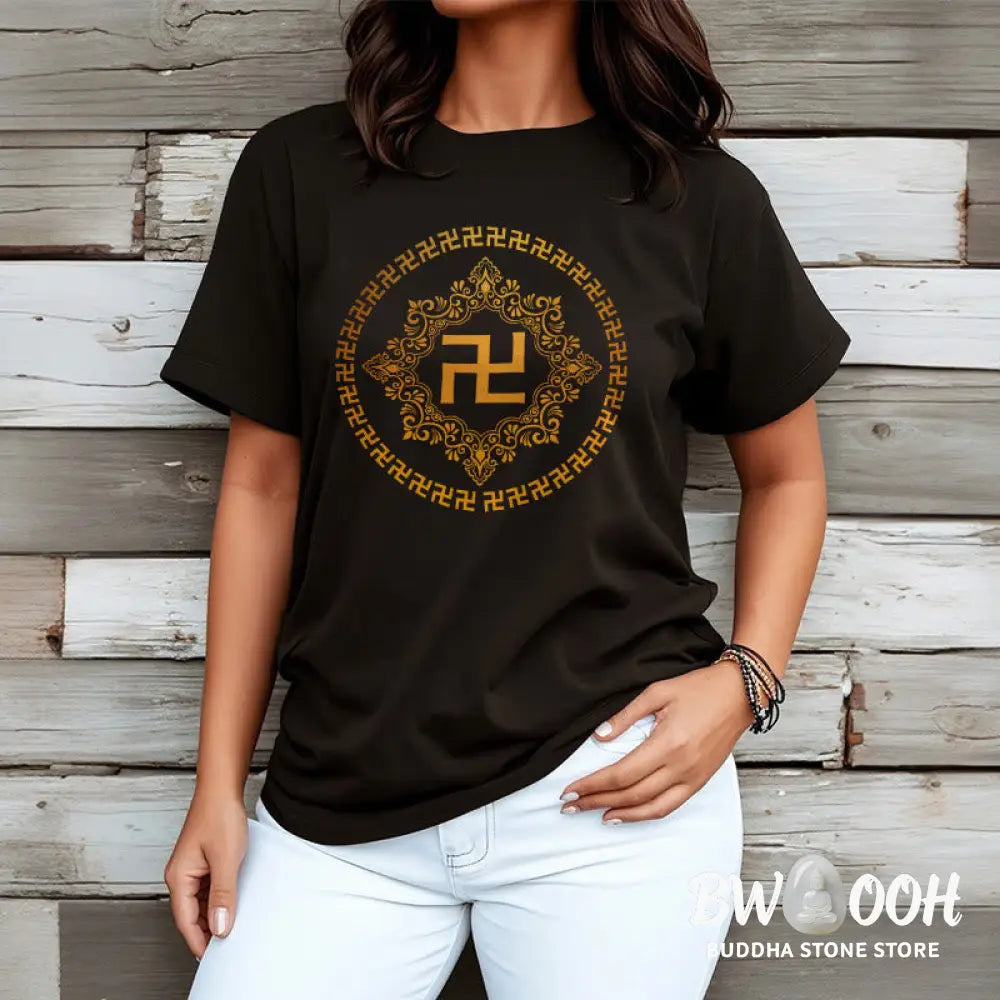 Buddha Stones Swastika Tee T-shirt - T-Shirts