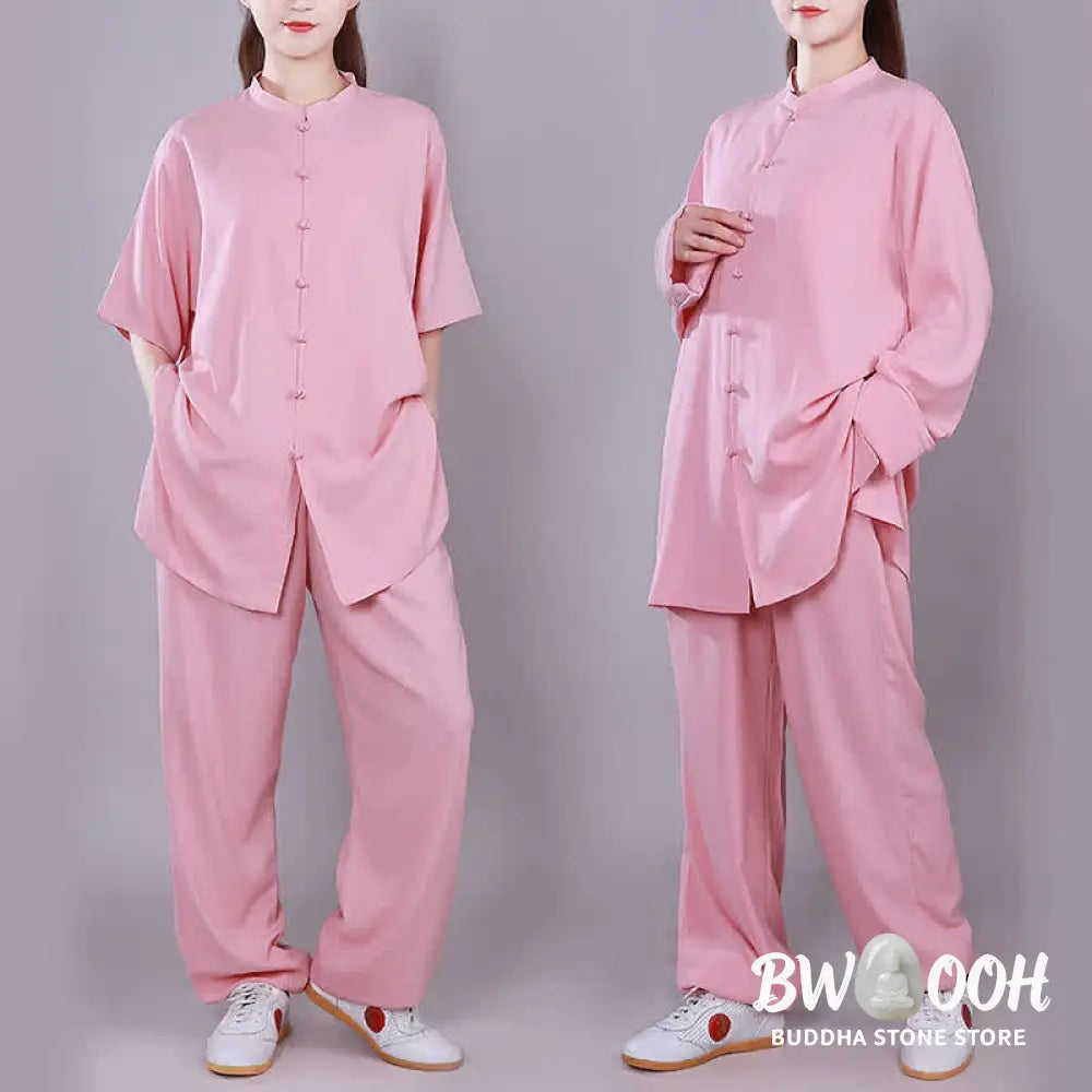 Buddha Stones Tai Chi Qigong Meditation Prayer Spiritual Zen Practice Unisex Cotton Linen Clothing Set - Clothes