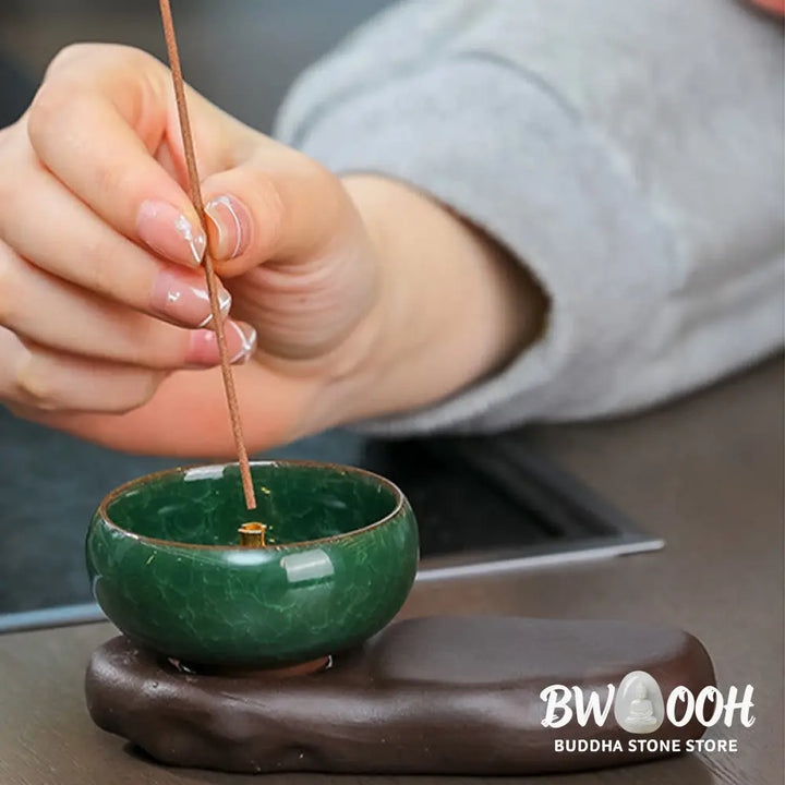 BWOOOH ceramic incense burner - Tang Dynasty Lady Food Healing Cera