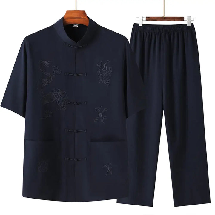 BWOOOH printed yoga pants - Tang Suit Hanfu Chinese Dragon Tradition