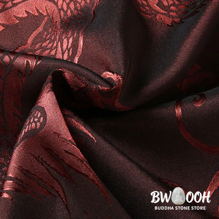 Buddha Stones Tang Suit Men Hanfu Chinese Dragon Traditional Clothes Kung Fu Shirt Uniform Long Sleeved Coat Tops and