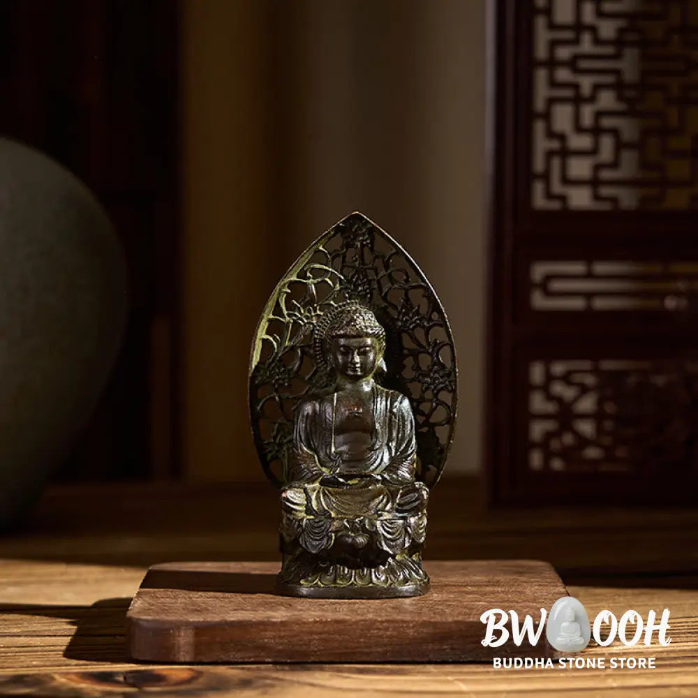 BWOOOH handcrafted Buddha statue - Tathagata Buddha Alloy Statue Zen H