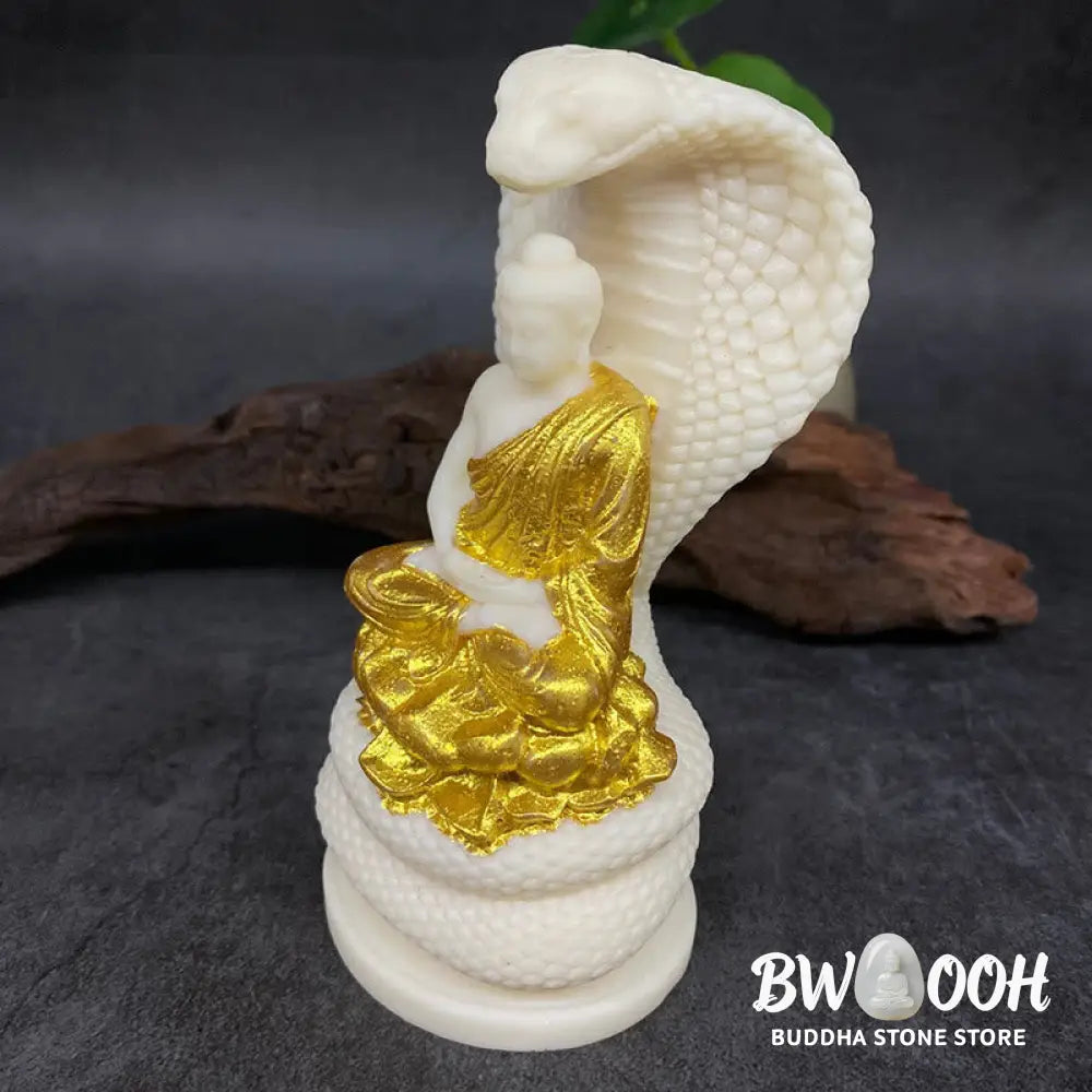 BWOOOH handcrafted Buddha statue - Tathagata Shakyamuni Snake Lotus Iv