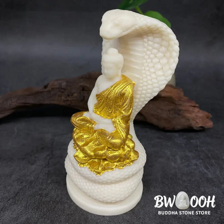 BWOOOH handcrafted Buddha statue - Tathagata Shakyamuni Snake Lotus Iv