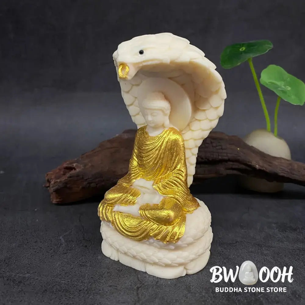 BWOOOH handcrafted Buddha statue - Tathagata Shakyamuni Snake Lotus Iv