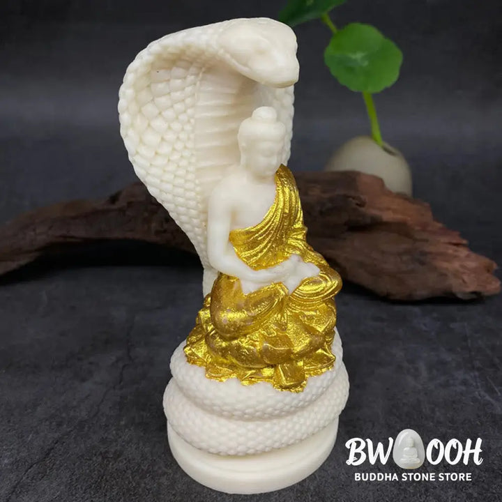 BWOOOH handcrafted Buddha statue - Tathagata Shakyamuni Snake Lotus Iv