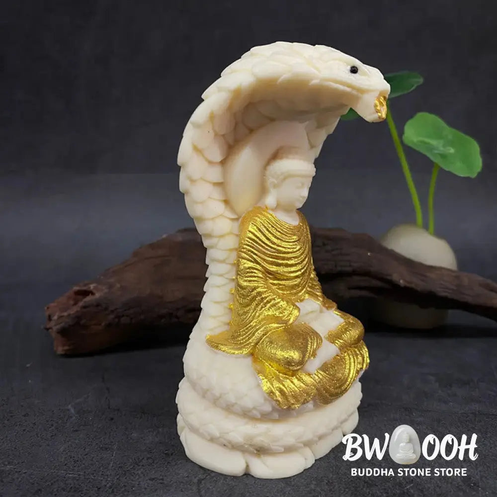 BWOOOH handcrafted Buddha statue - Tathagata Shakyamuni Snake Lotus Iv