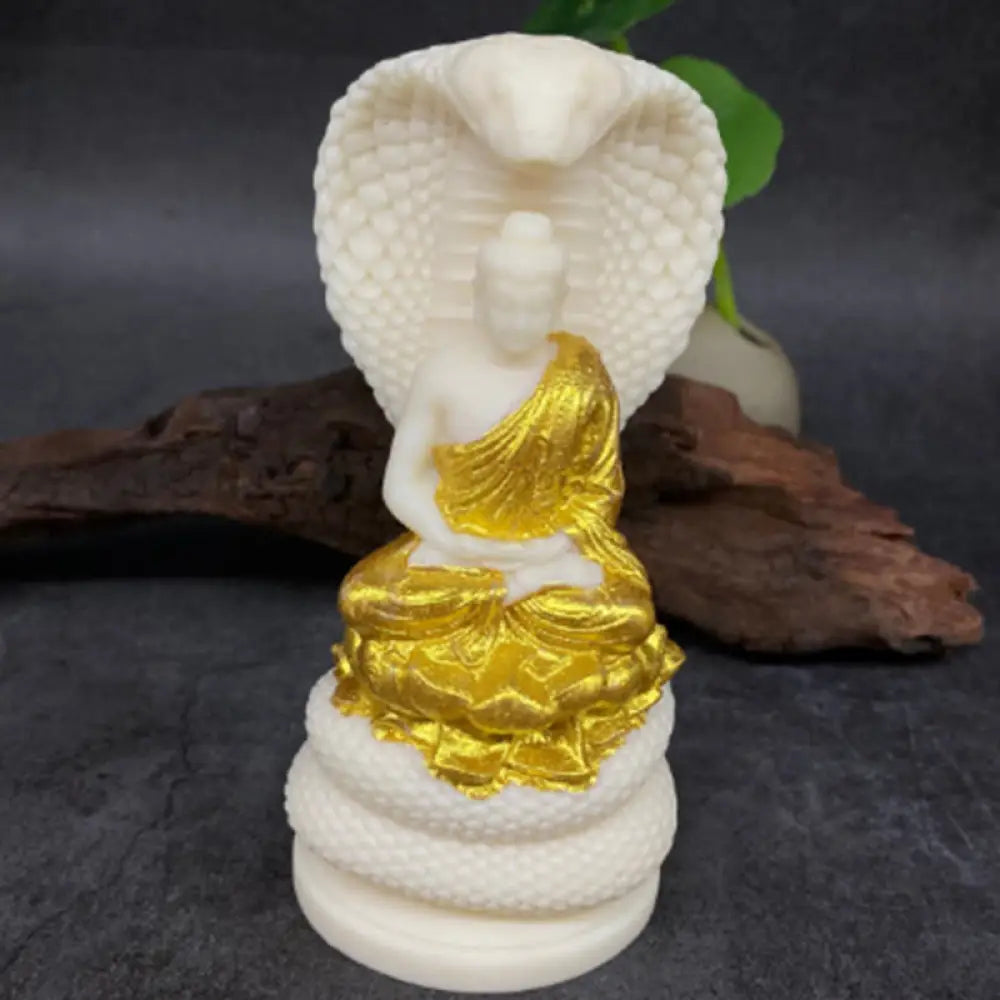 BWOOOH handcrafted Buddha statue - Tathagata Shakyamuni Snake Lotus Iv