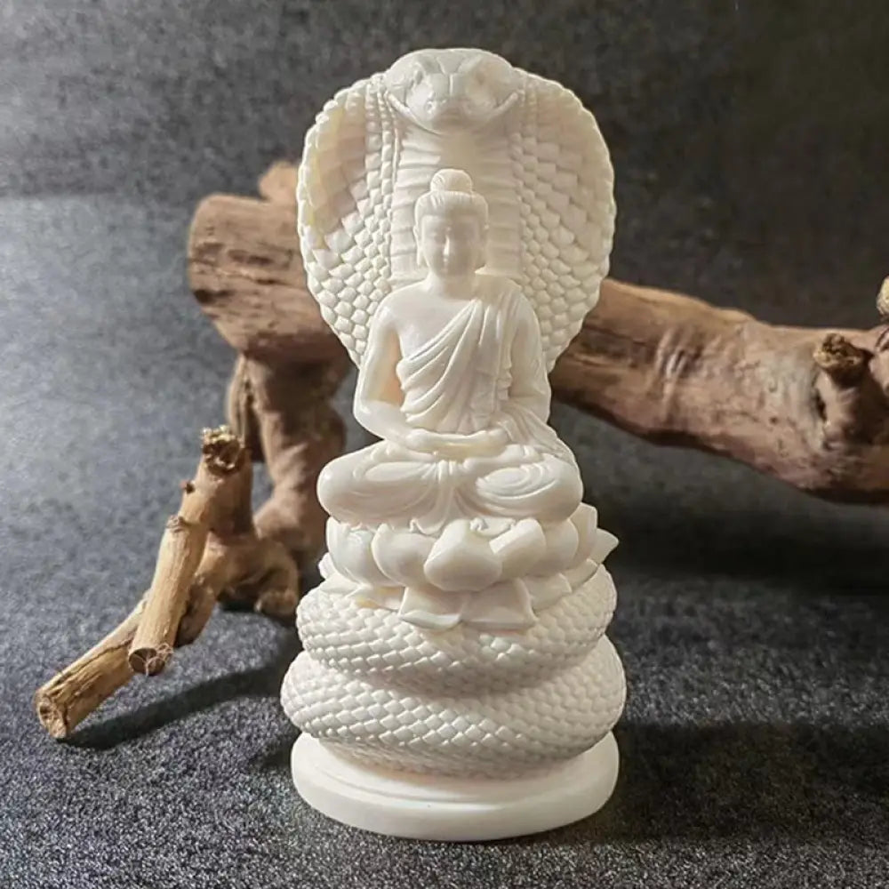 BWOOOH handcrafted Buddha statue - Tathagata Shakyamuni Snake Lotus Iv