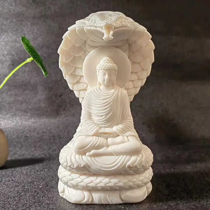 BWOOOH handcrafted Buddha statue - Tathagata Shakyamuni Snake Lotus Iv