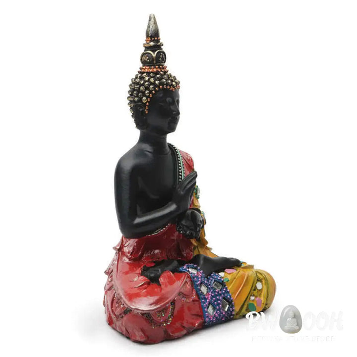 BWOOOH Thai Buddha Serenity Resin Statue Decoration - 12*7.5*18cm - Decorations