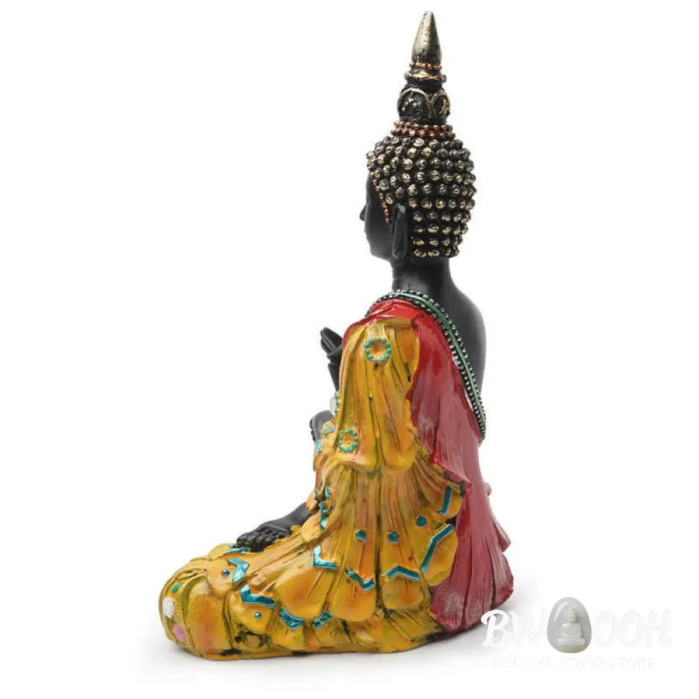 BWOOOH Thai Buddha Serenity Resin Statue Decoration - 12*7.5*18cm - Decorations