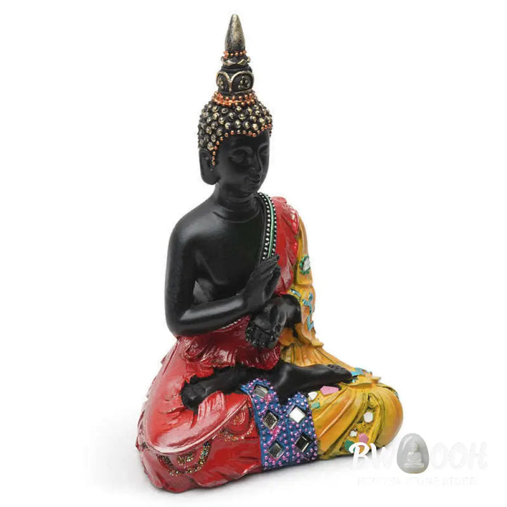 BWOOOH Thai Buddha Serenity Resin Statue Decoration - 12*7.5*18cm - Decorations