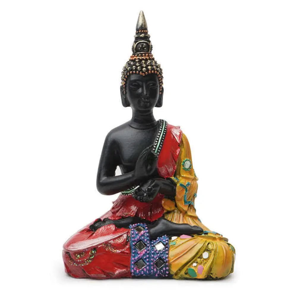 BWOOOH Thai Buddha Serenity Resin Statue Decoration - 12*7.5*18cm - Decorations