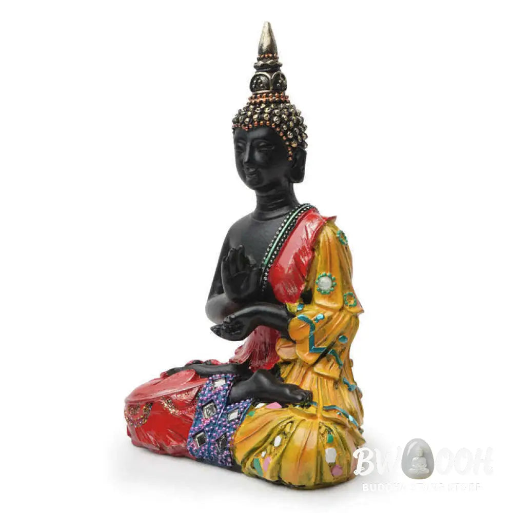 BWOOOH Thai Buddha Serenity Resin Statue Decoration - 12*7.5*18cm - Decorations