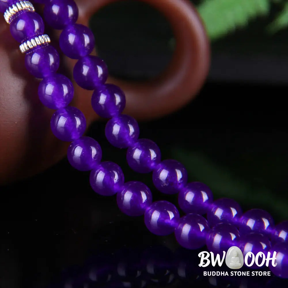 BWOOOH The Amethyst Pixiu Wealth Bracelet - 0.31 in (8 mm) - Bracelet