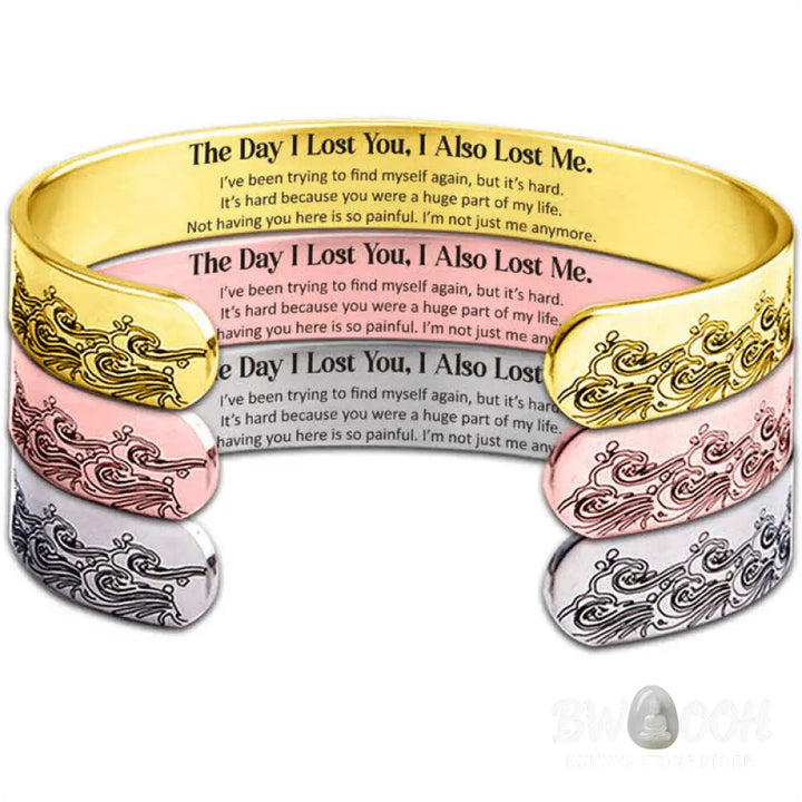 Buddha Stones The Day I Lost You Memorial Harmony Bracelet Bangle - BWOOOH - Bracelet Bangle