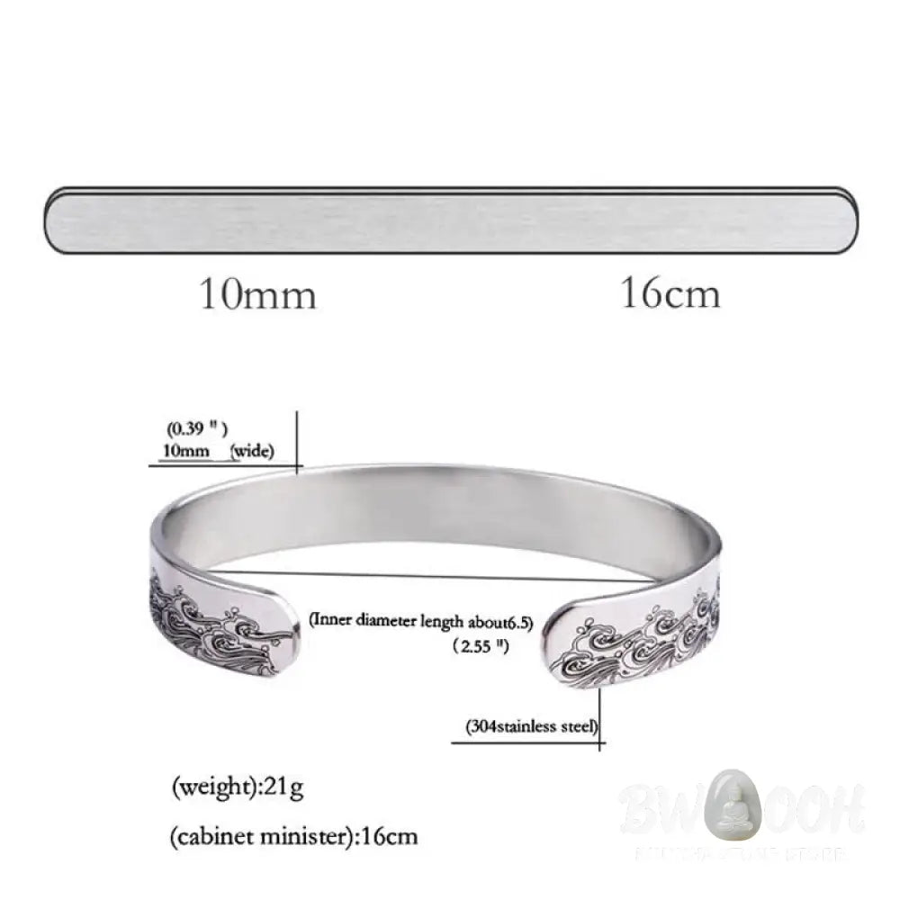 Buddha Stones The Day I Lost You Memorial Harmony Bracelet Bangle - BWOOOH - Bracelet Bangle