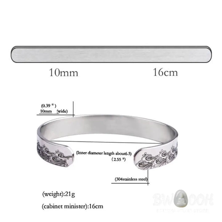Buddha Stones The Day I Lost You Memorial Harmony Bracelet Bangle - BWOOOH - Bracelet Bangle
