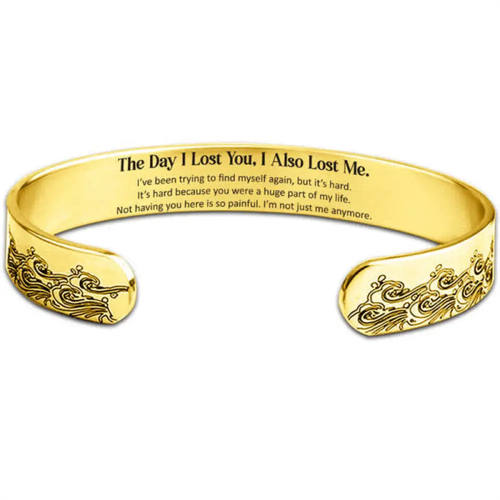 Buddha Stones The Day I Lost You Memorial Harmony Bracelet Bangle - BWOOOH - Gold - Bracelet Bangle