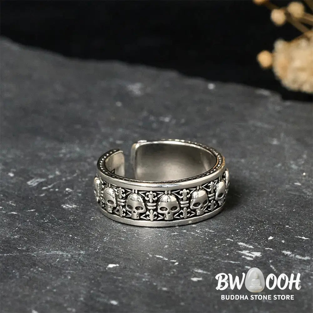 Buddha Stones The Lord Of The Corpse Forest Copper Skull New Beginning Ring - Copper Skull - Ring