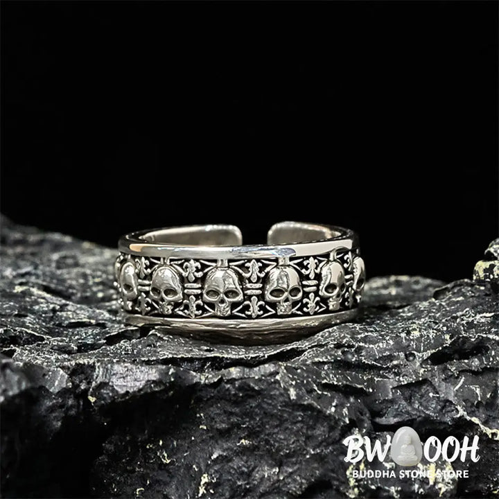 Buddha Stones The Lord Of The Corpse Forest Copper Skull New Beginning Ring - Copper Skull - Ring