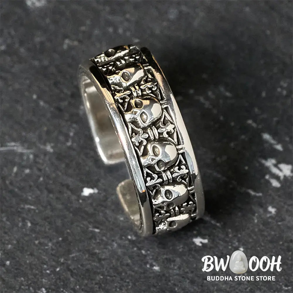 Buddha Stones The Lord Of The Corpse Forest Copper Skull New Beginning Ring - Copper Skull - Ring