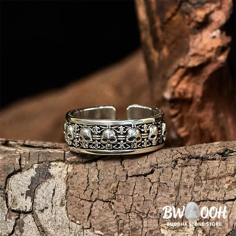 Buddha Stones The Lord Of The Corpse Forest Copper Skull New Beginning Ring - Copper Skull - Ring