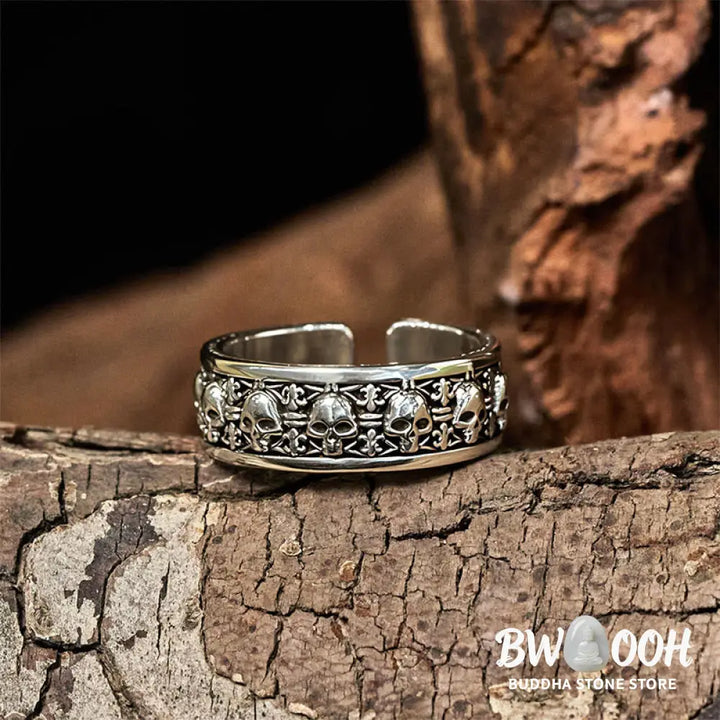 Buddha Stones The Lord Of The Corpse Forest Copper Skull New Beginning Ring - Copper Skull - Ring