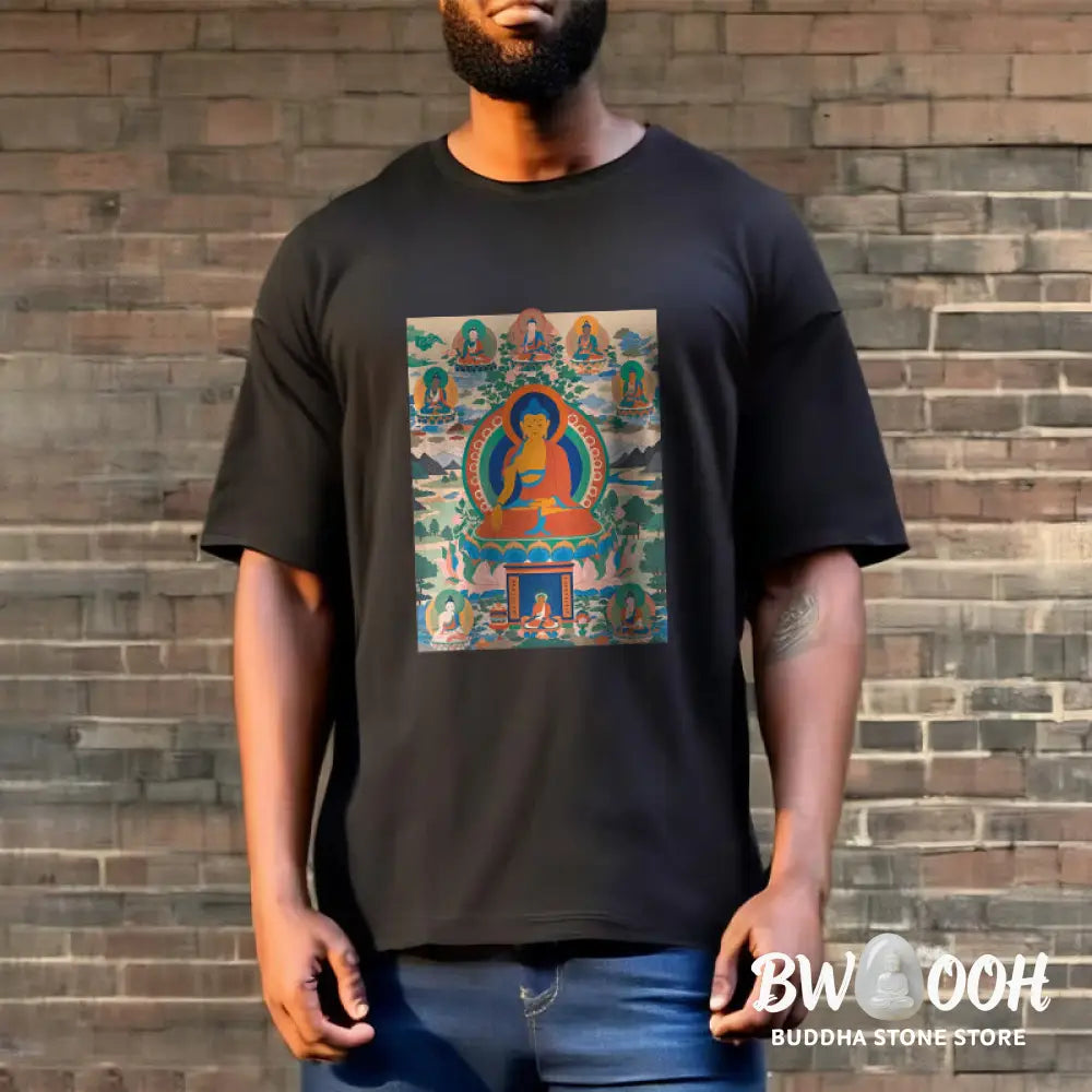 Buddha Stones The Medicine Buddha Sutra Transformed Into Art Tee T-shirt - T-Shirts