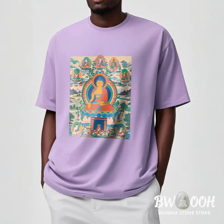 Buddha Stones The Medicine Buddha Sutra Transformed Into Art Tee T-shirt - T-Shirts