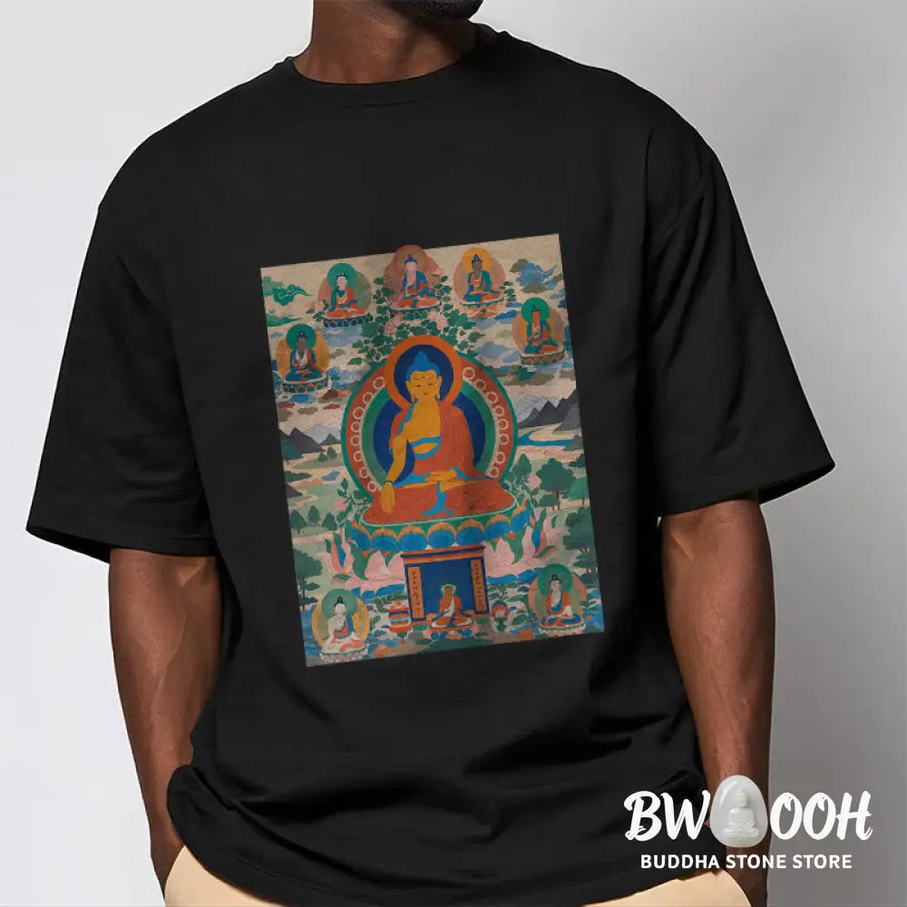 Buddha Stones The Medicine Buddha Sutra Transformed Into Art Tee T-shirt - T-Shirts