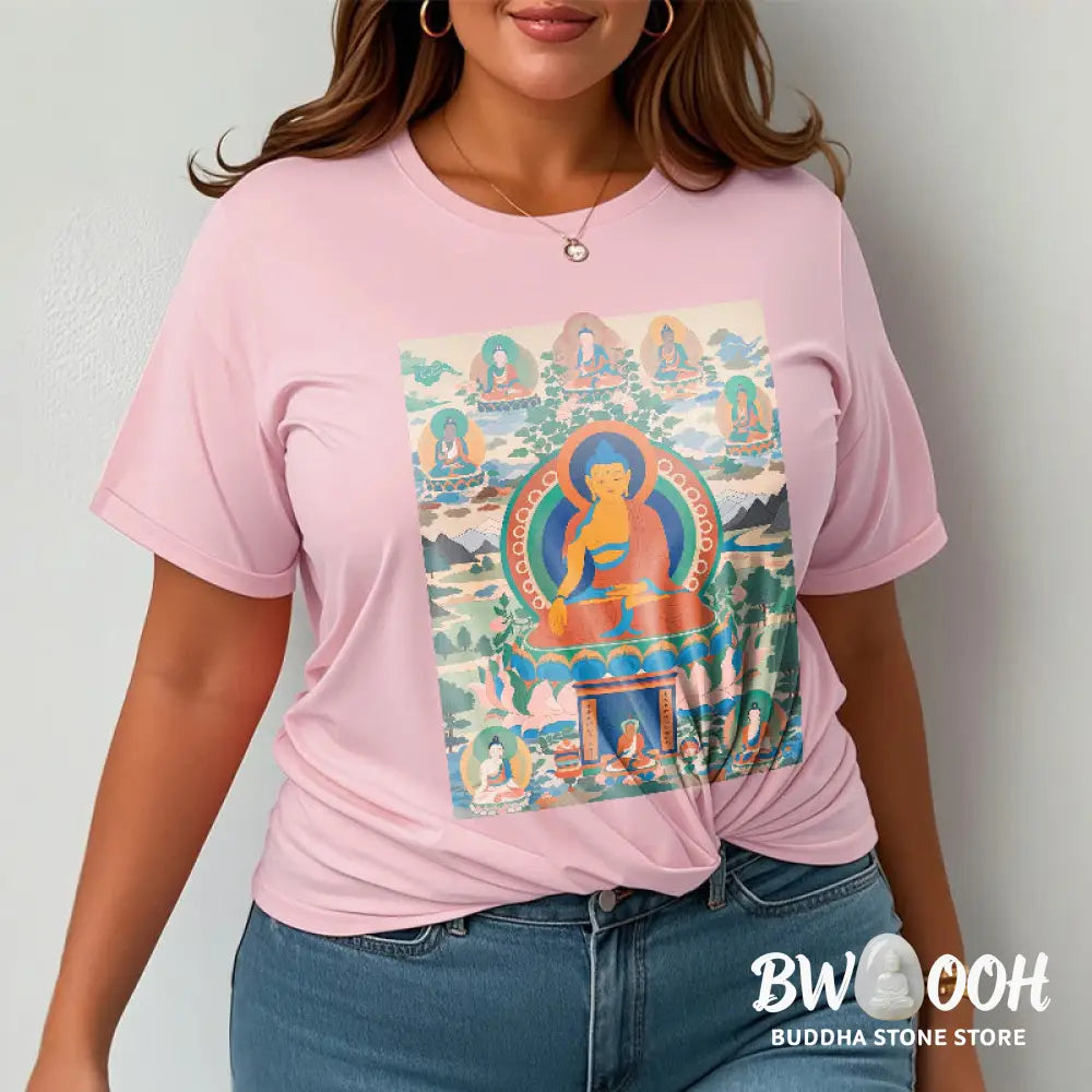 Buddha Stones The Medicine Buddha Sutra Transformed Into Art Tee T-shirt - T-Shirts