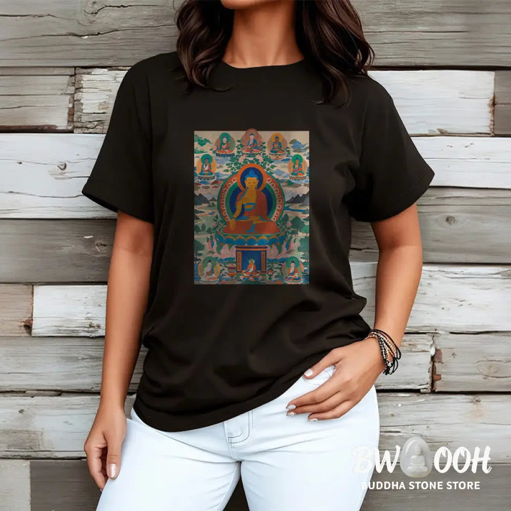 Buddha Stones The Medicine Buddha Sutra Transformed Into Art Tee T-shirt - T-Shirts