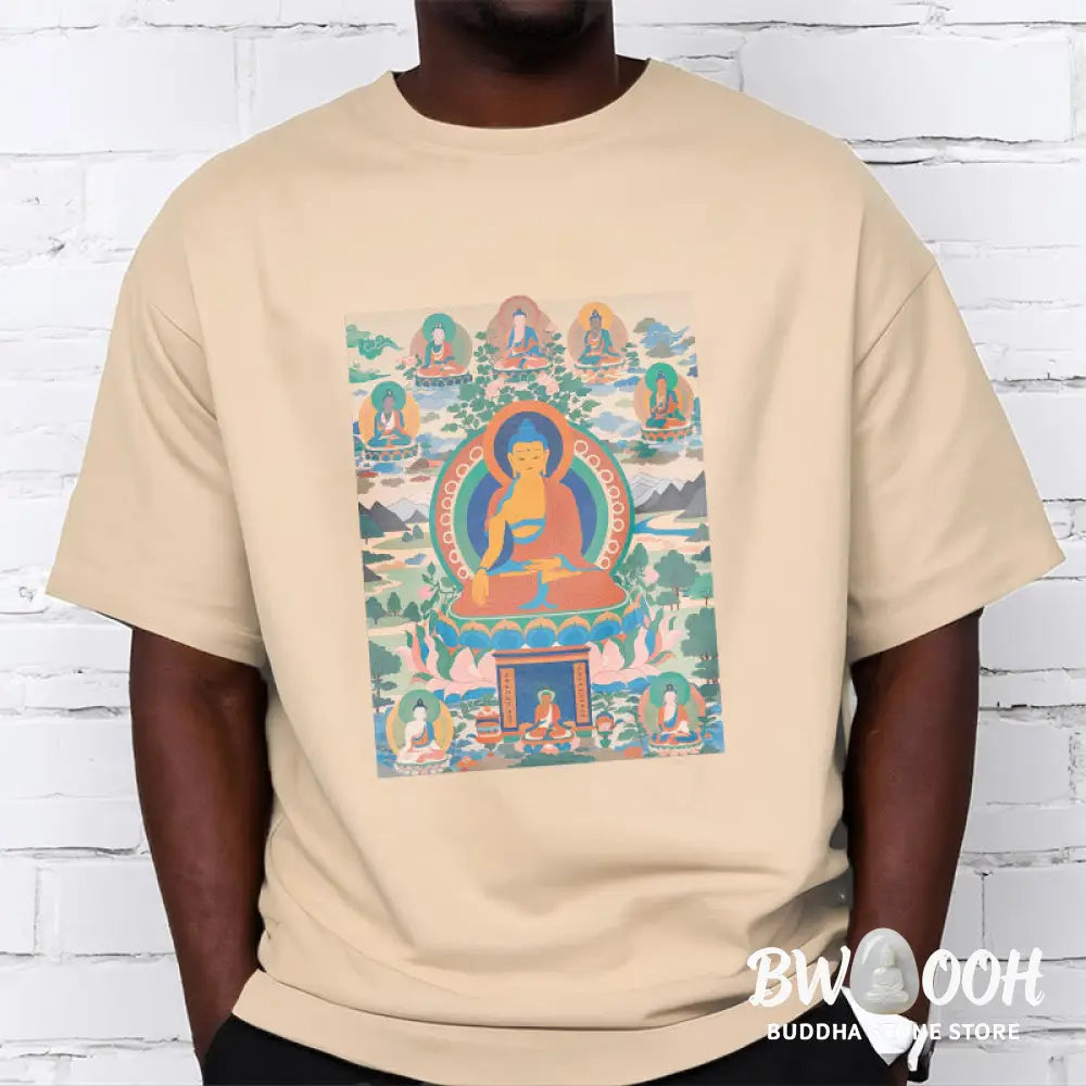 Buddha Stones The Medicine Buddha Sutra Transformed Into Art Tee T-shirt - T-Shirts