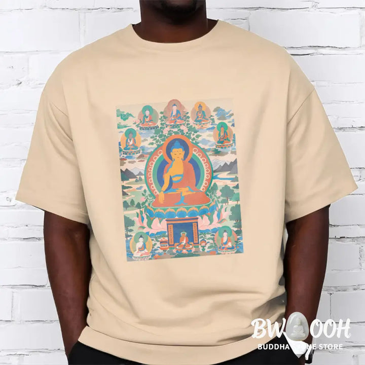 Buddha Stones The Medicine Buddha Sutra Transformed Into Art Tee T-shirt - T-Shirts