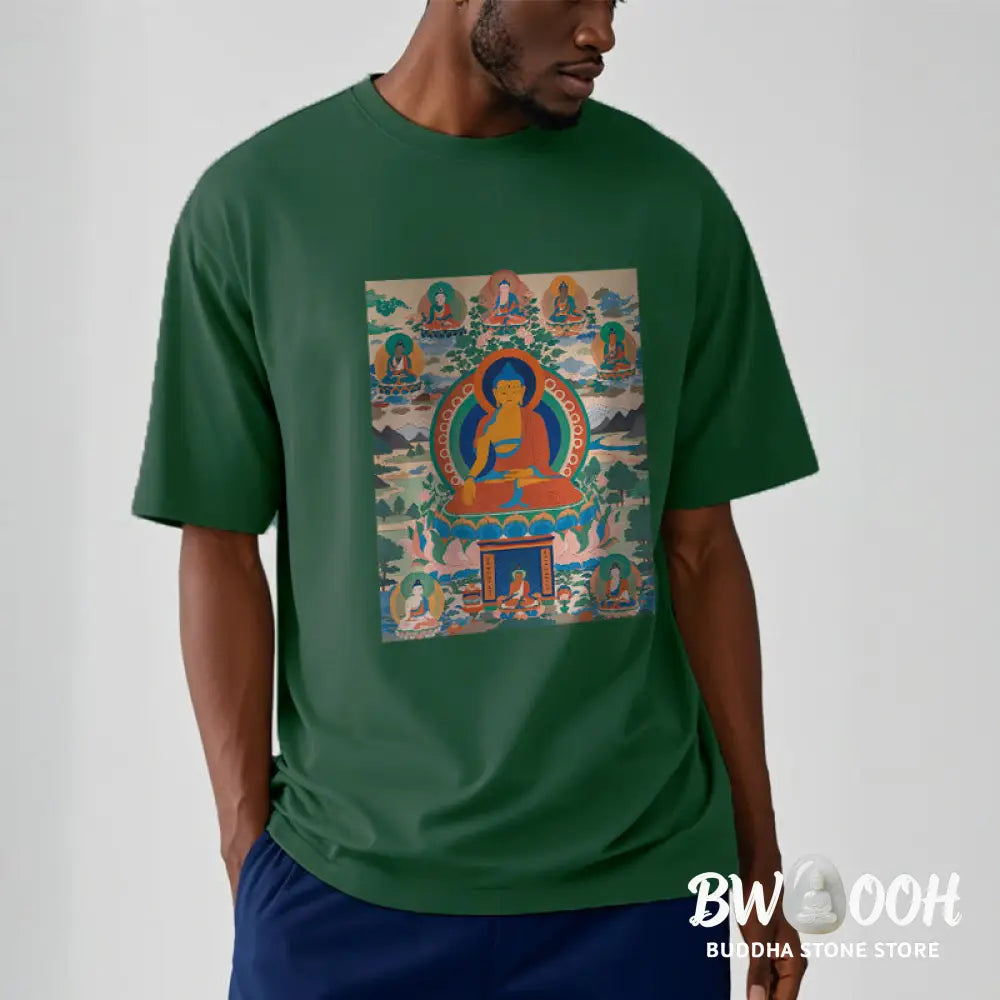 Buddha Stones The Medicine Buddha Sutra Transformed Into Art Tee T-shirt - T-Shirts