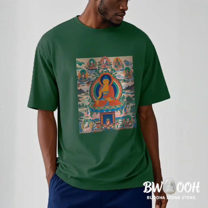 Buddha Stones The Medicine Buddha Sutra Transformed Into Art Tee T-shirt - T-Shirts