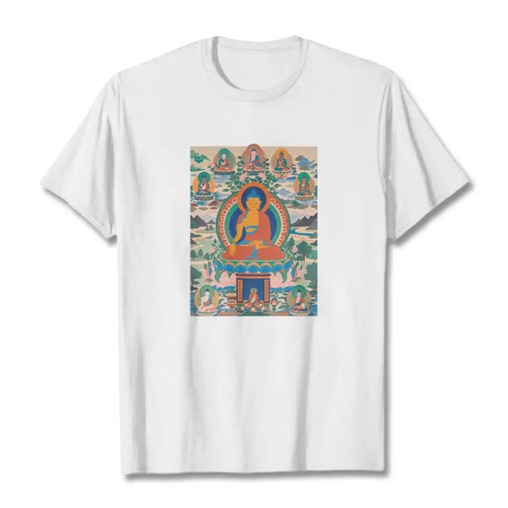 BWOOOH printed yoga pants - The Medicine Buddha Sutra Transformed In