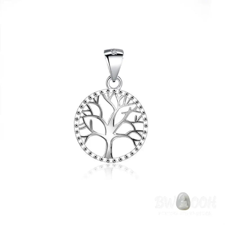 Buddha Stones The Tree of Life 925 Sterling Silver Creation Necklace Pendant - BWOOOH - The Tree of Life - Necklaces &amp;